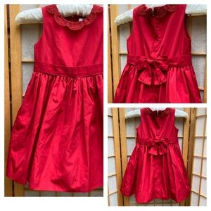 Jason Wu Neiman Marcus Lace Trimmed Red Dress SZ 4T Girls
